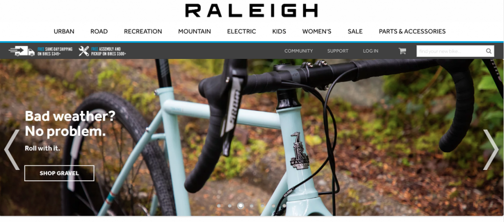 raleigh bike dealers near me