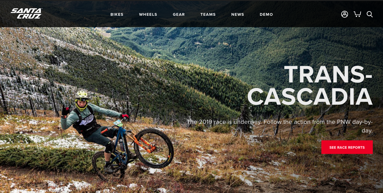 santa cruz bikes website