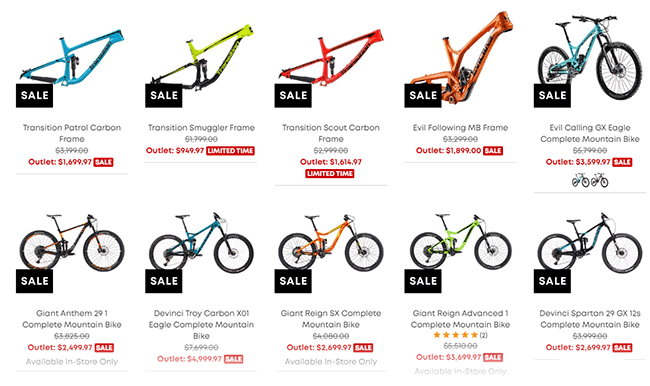 mtb bike categories