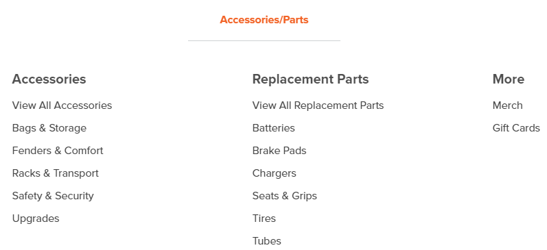all radpower ebikes accessories listed