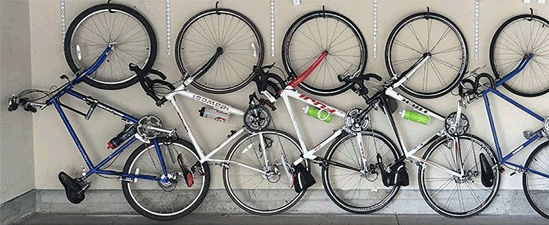 bike rack for garage wall
