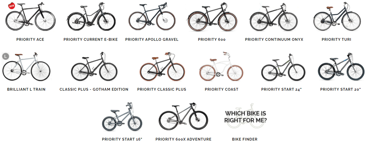 all priority bicycles bikes