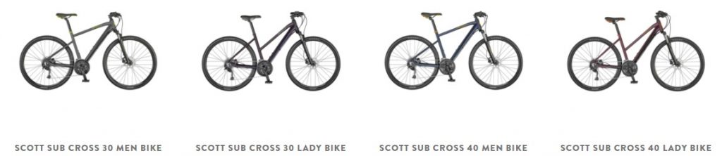 Scott hybrid bikes