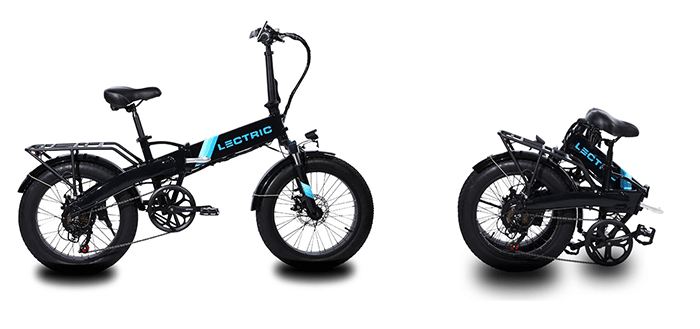 foldin fat tire ebike lectric xp 2.0