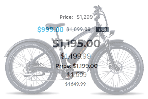 eBike prices