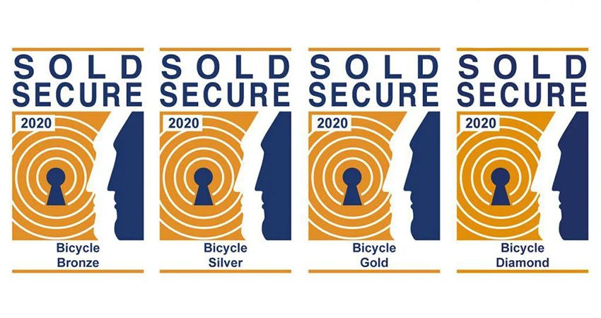 four sold secure bike lock safety levels