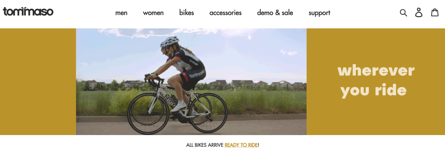 tommaso cycling website