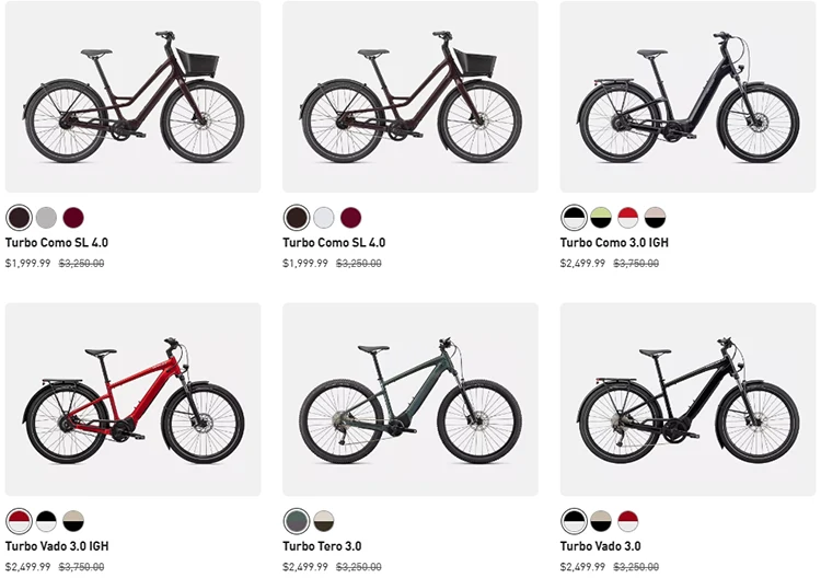 specialized electric bikes black friday sale