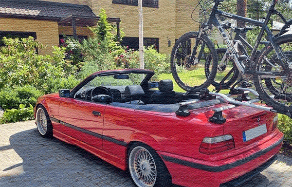 bmw cabrio bike rack