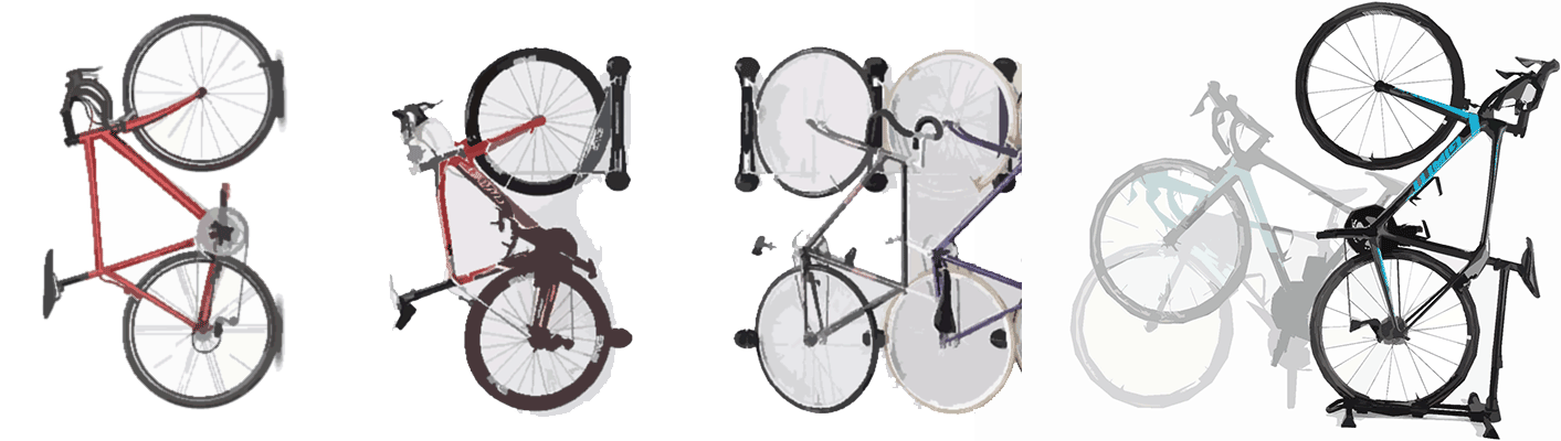 vertical bike storage rack