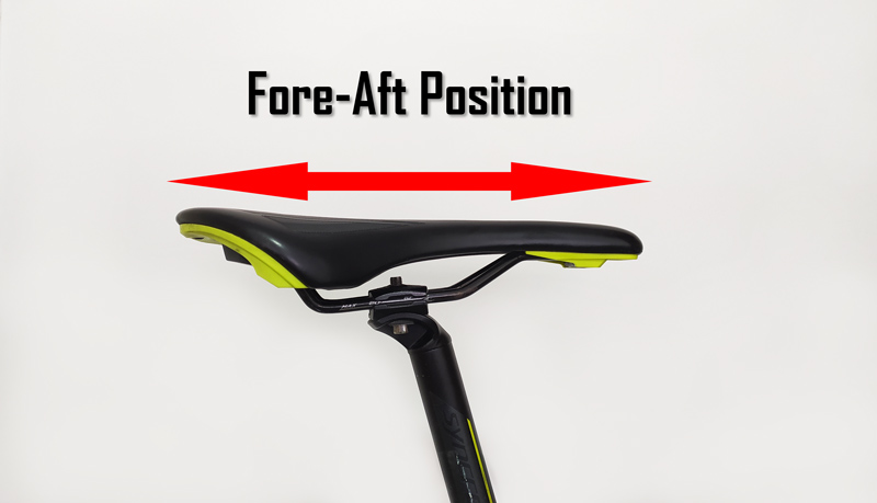 bike saddle fore aft position