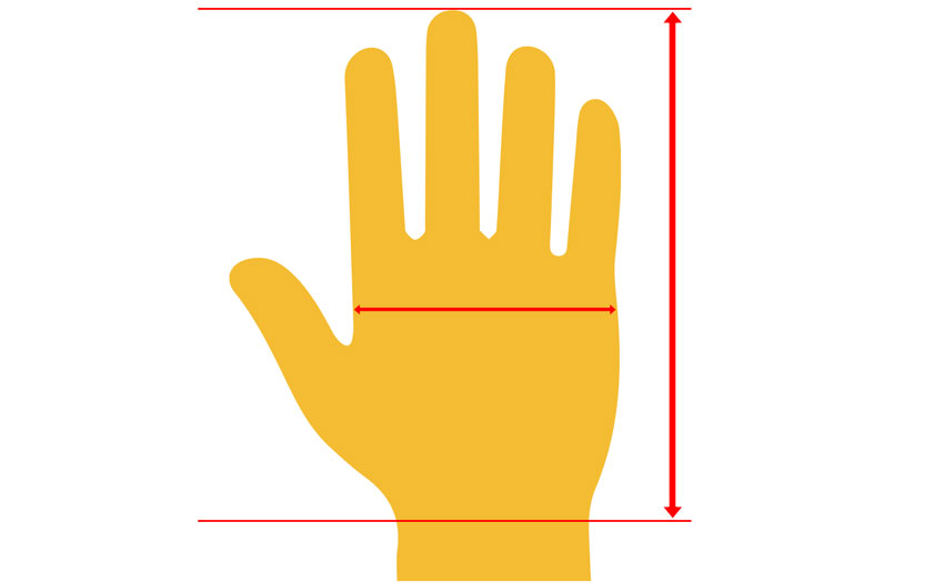 cycling gloves size chart