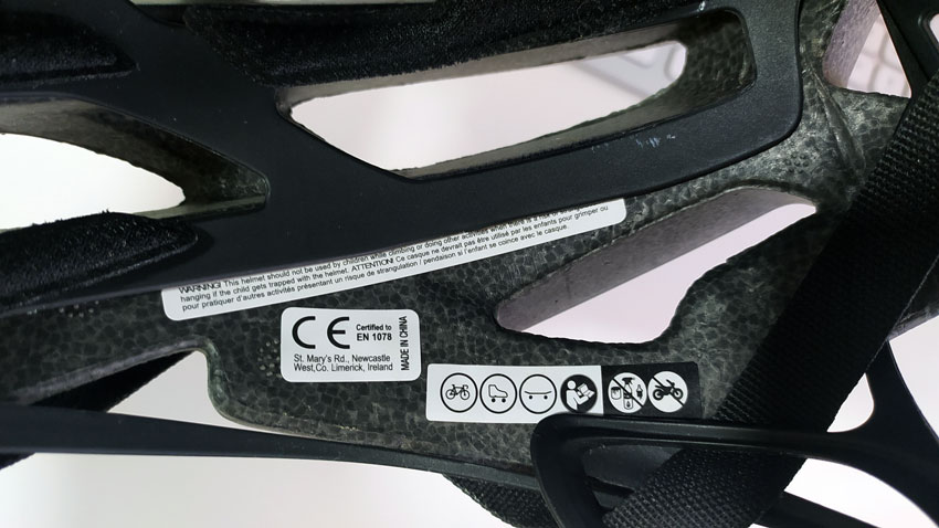 bike helmet safety certificate