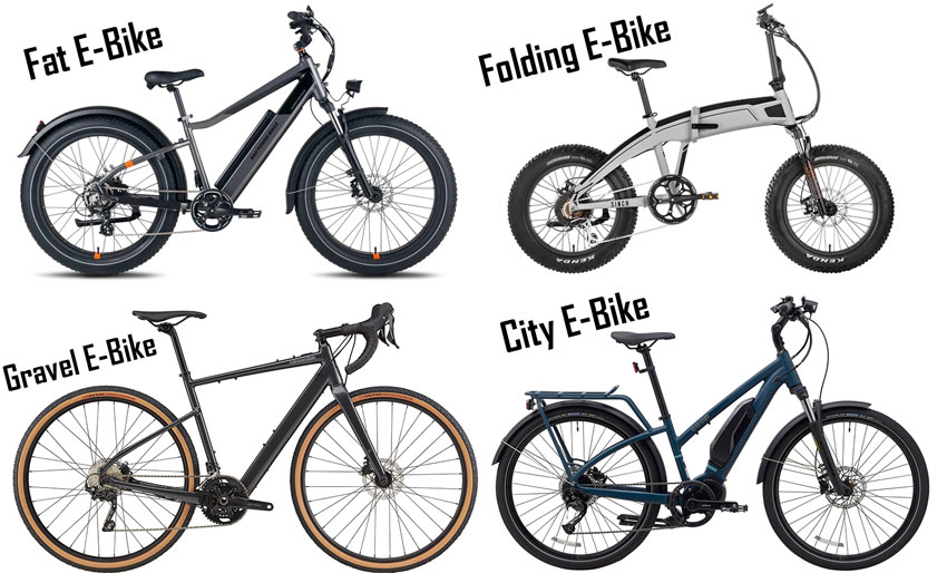 different types of e-bikes