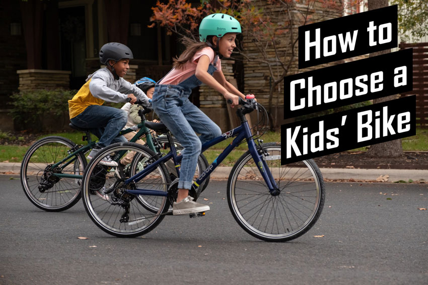 boy and girl riding kids bikes