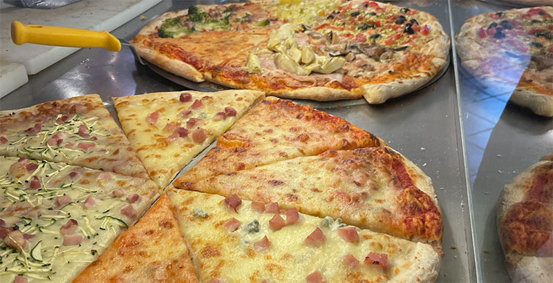 Pizza slices